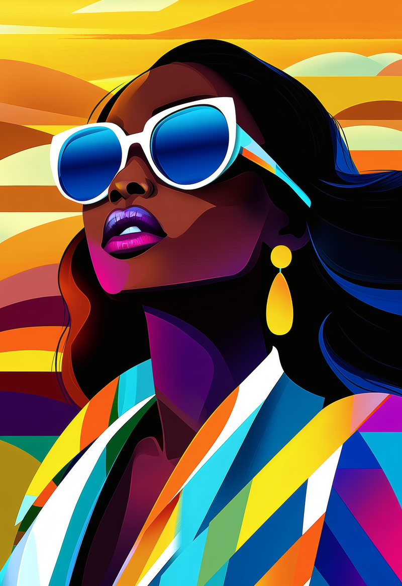 Radiant Woman in Sunglasses