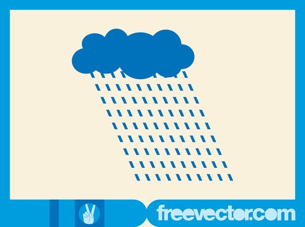 Rain Cloud Free Vector