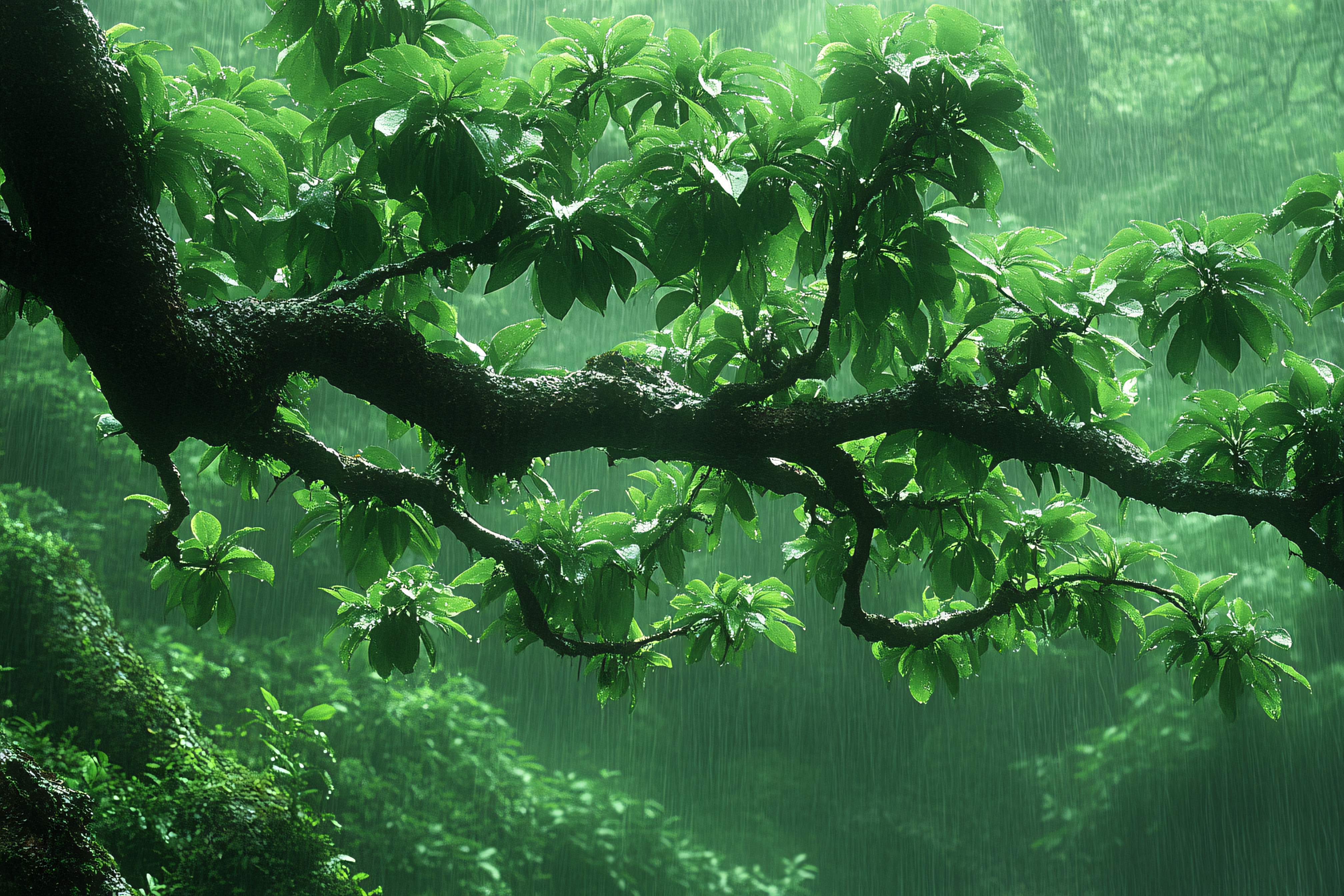 Rain-Kissed Greenery