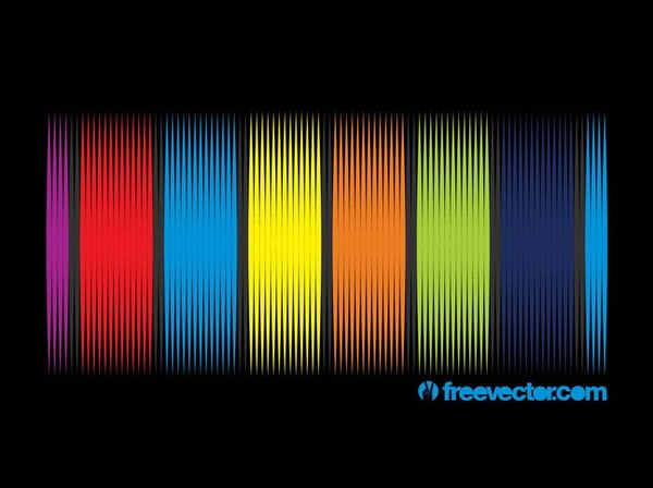 Rainbow Background Design Free Vector
