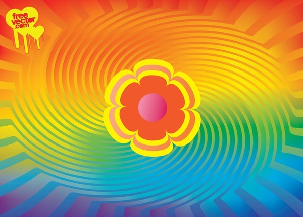 Rainbow Colors Free Vector