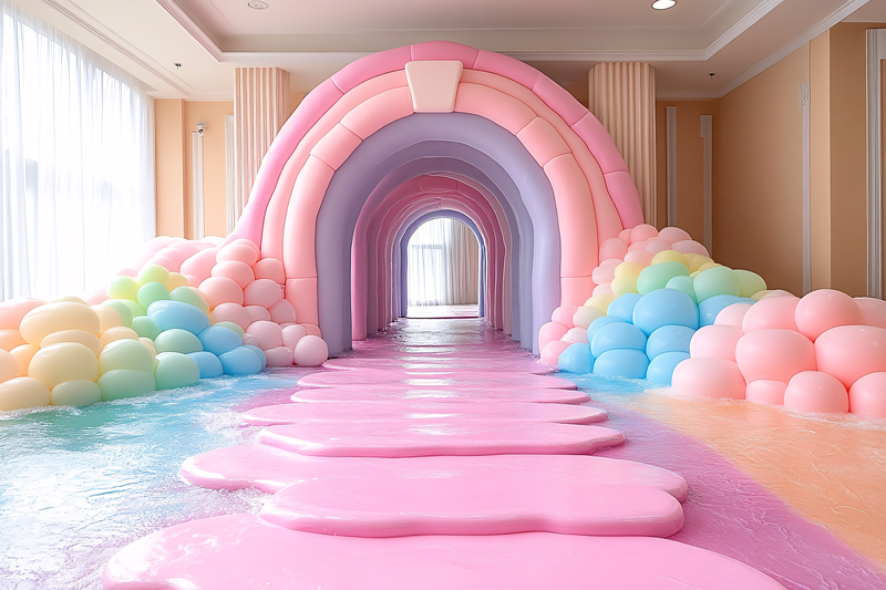 Rainbow Inflatable Tunnel