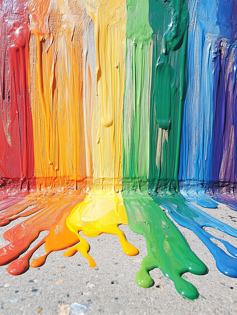 Rainbow Paint Drip