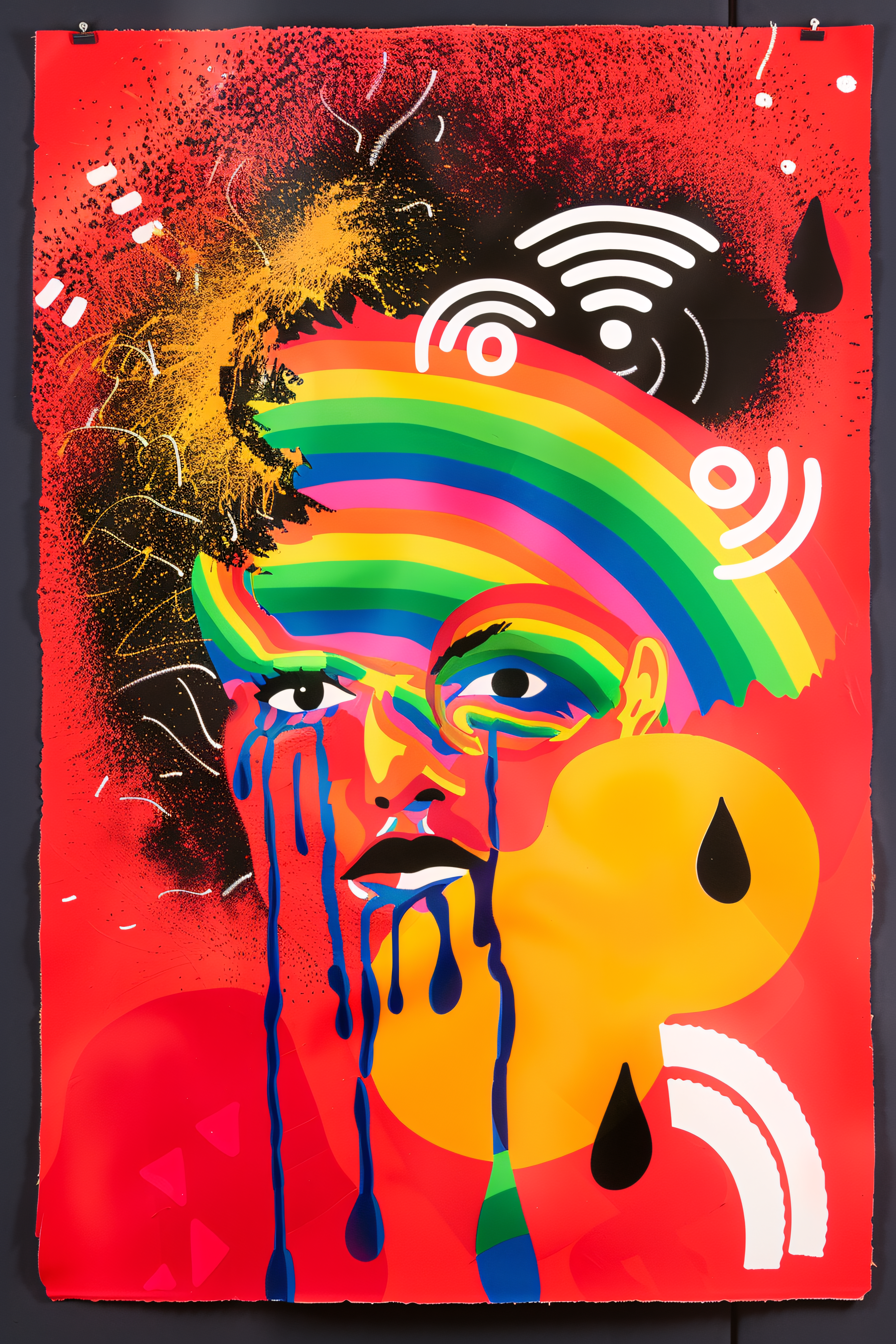 Rainbow Tears Portrait