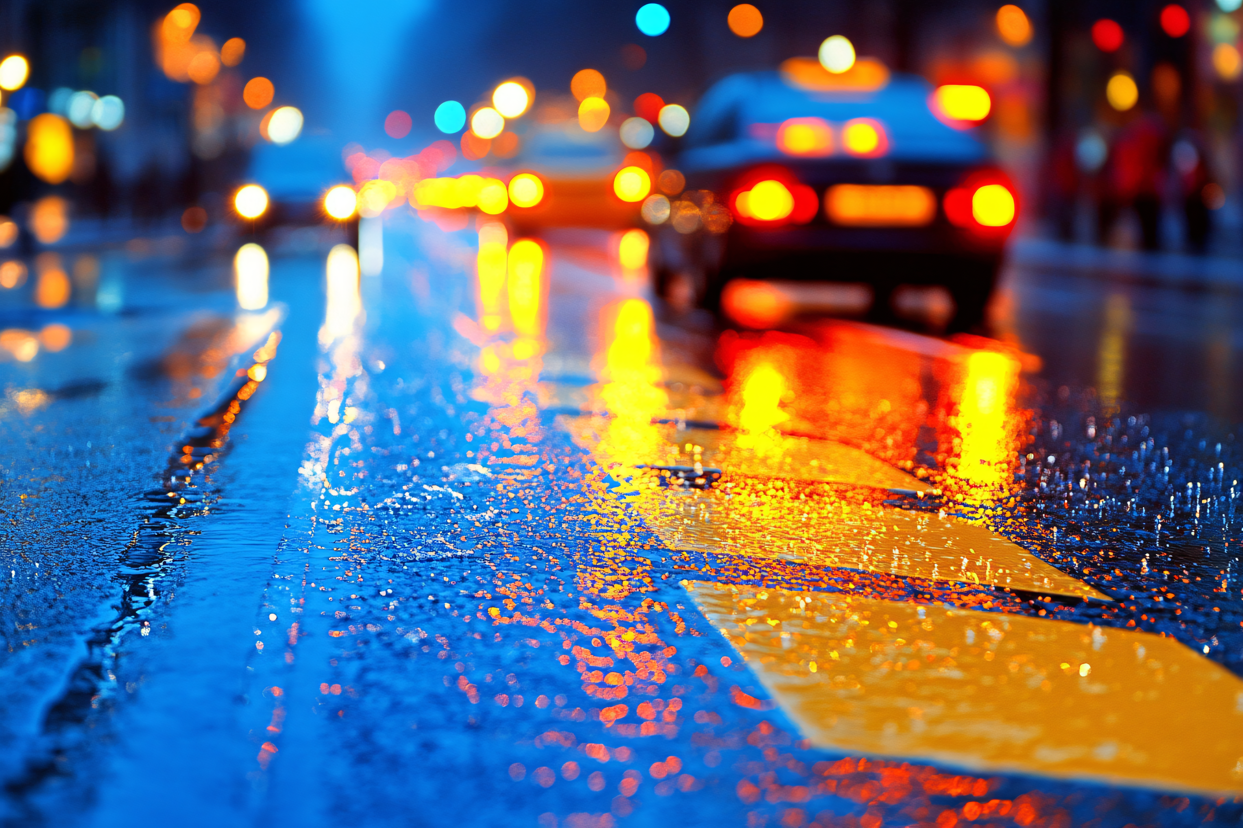 Rainy City Street