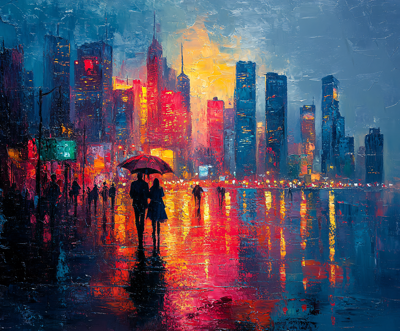 Rainy Night Walk
