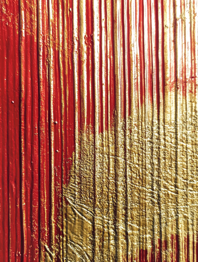 Red and Gold Textured Surface