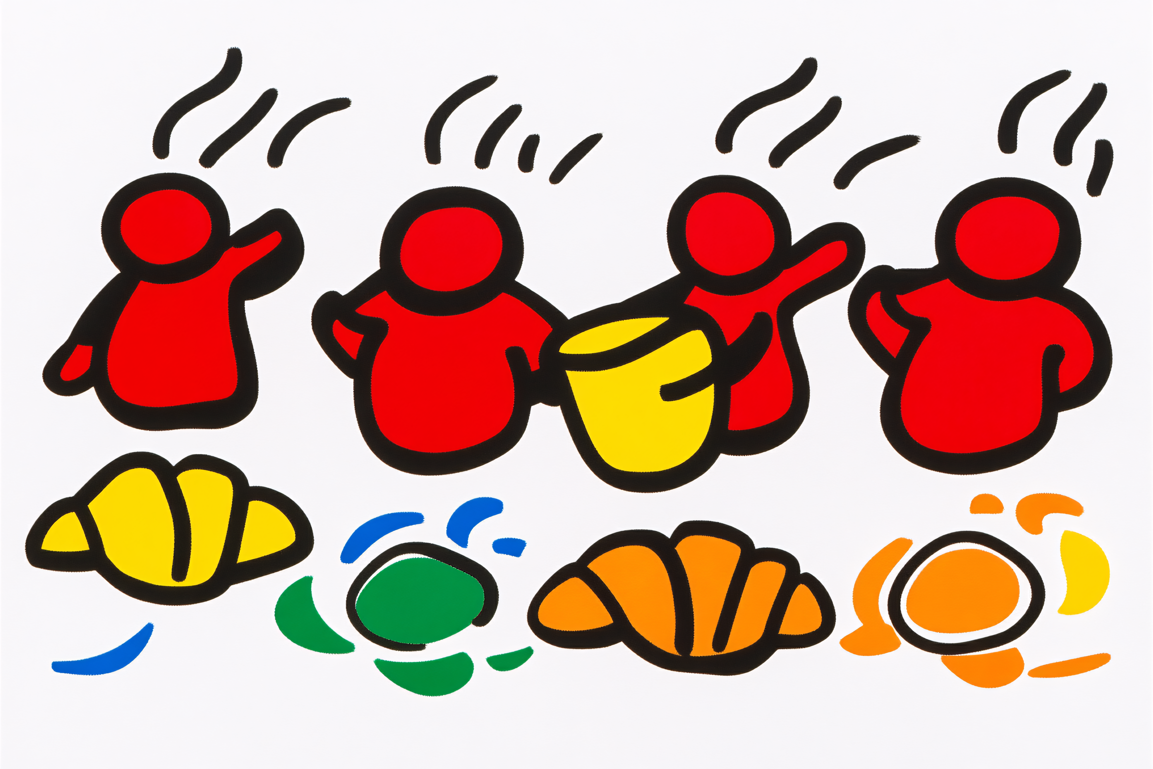 Red Figures and Croissants