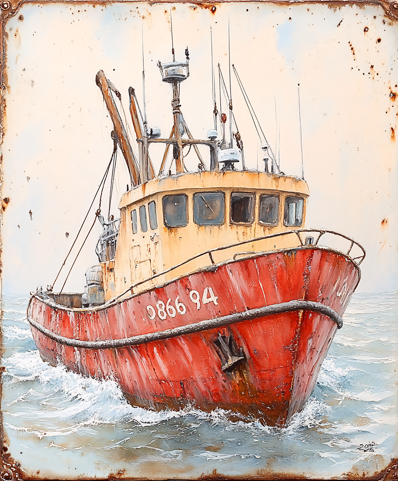 Red Fishing Boat