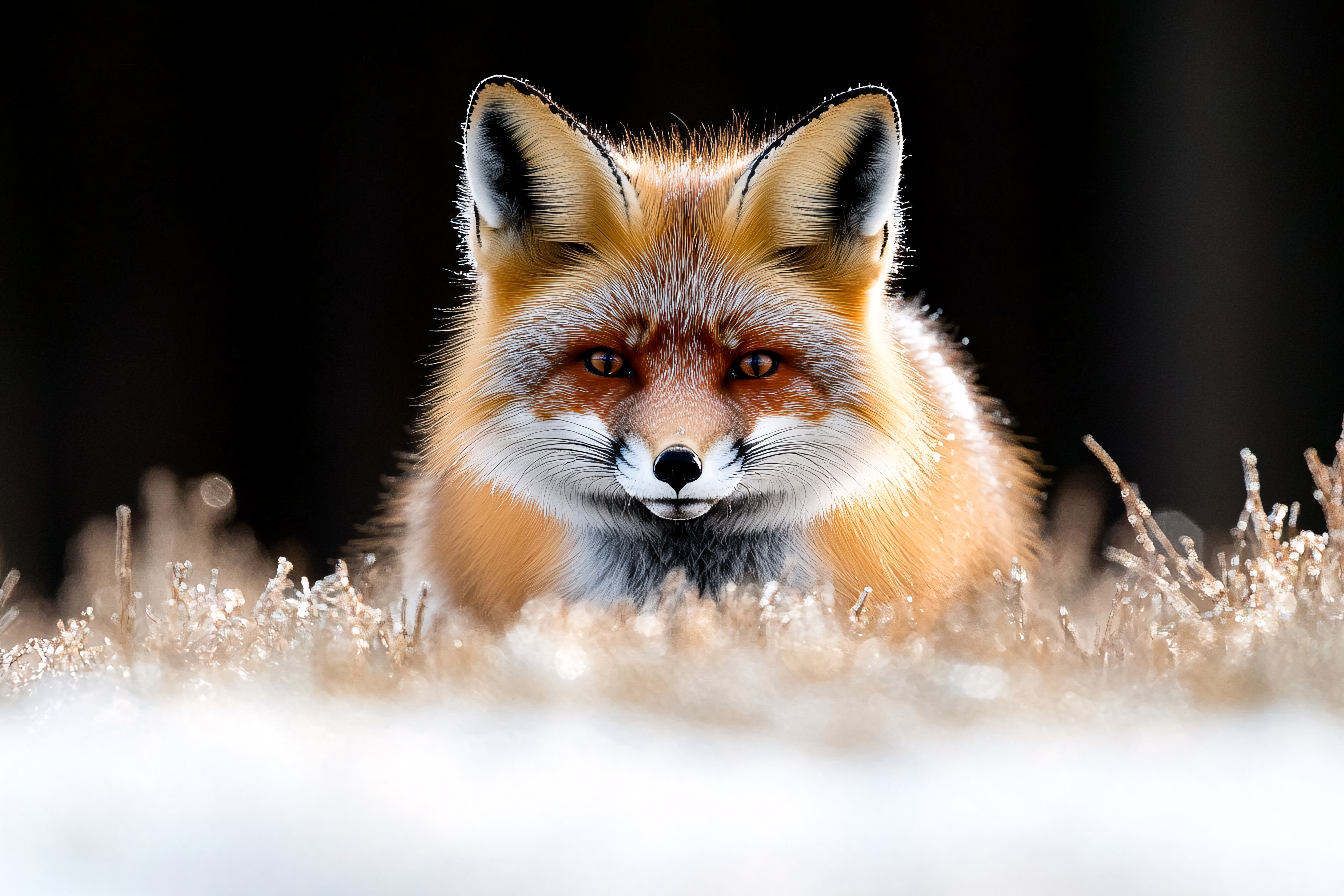 Red Fox Staring Directly