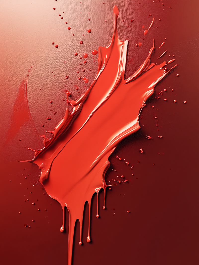 Red Lipstick Splash