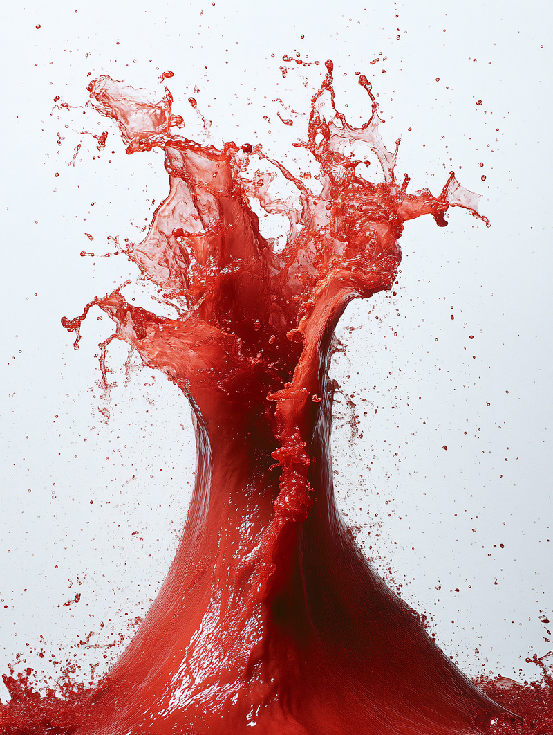 Red Liquid Eruption