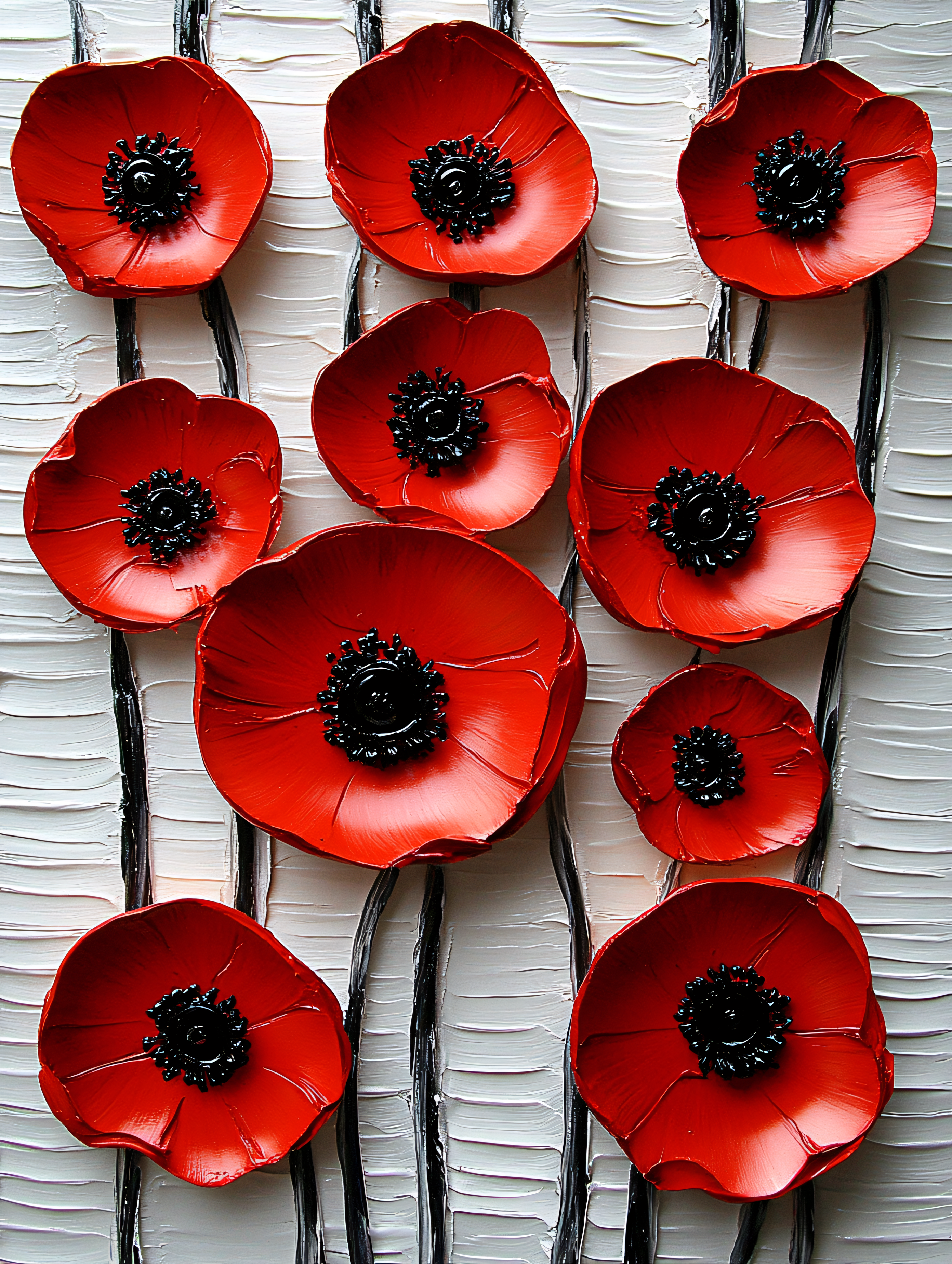 Red Poppies Painting