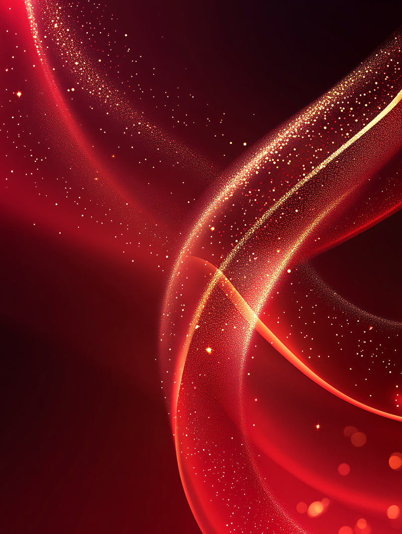 Red Sparkle Swirls