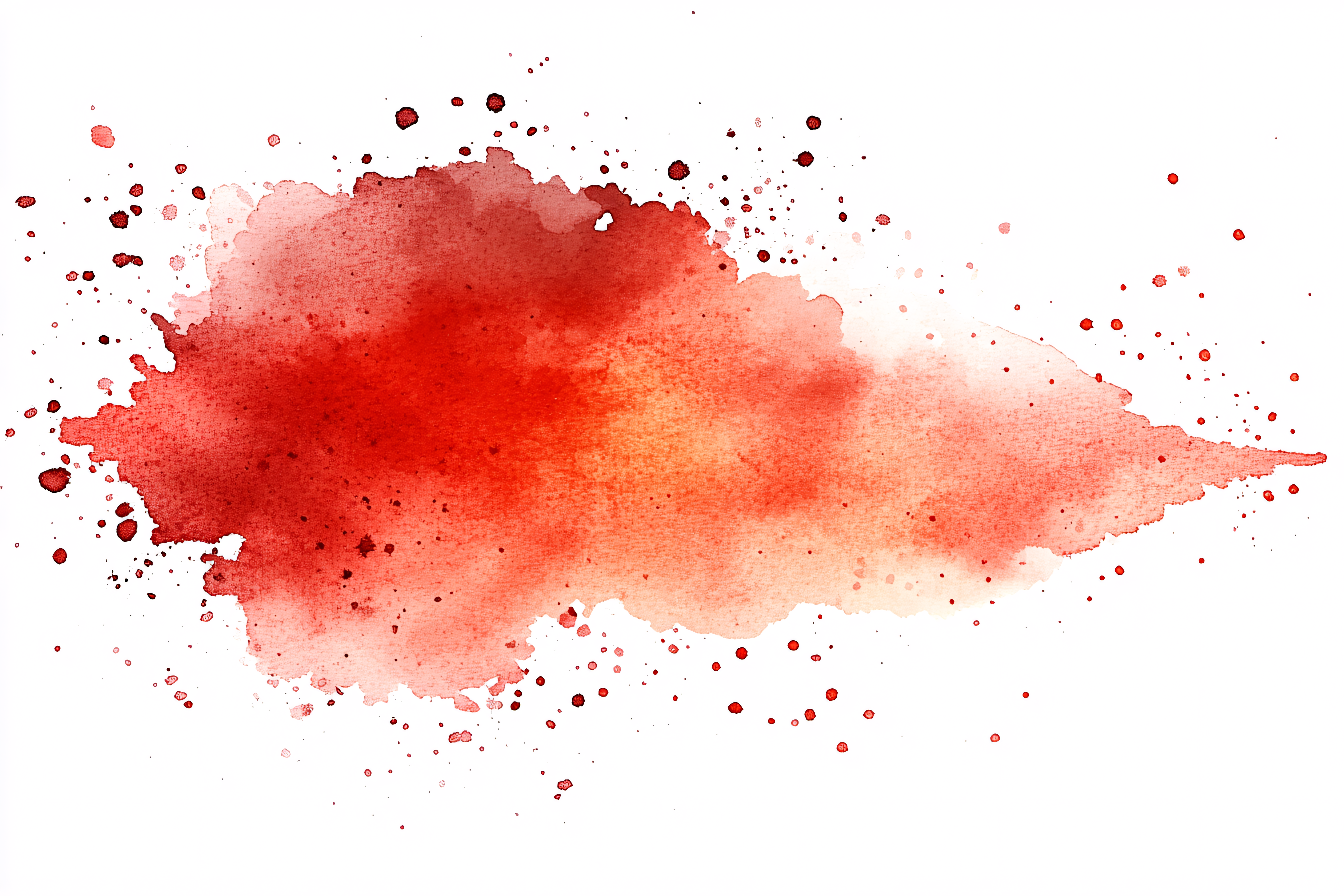 Red Watercolor Splatter
