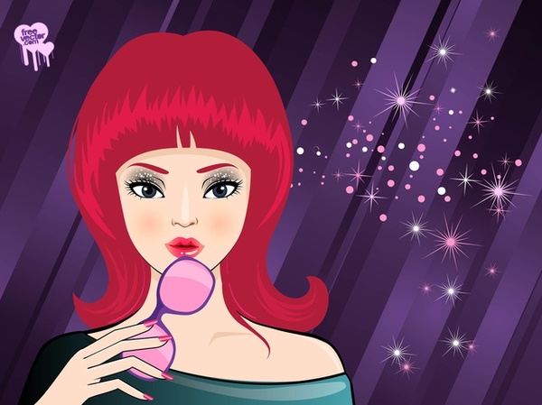 Redhead Free Vector