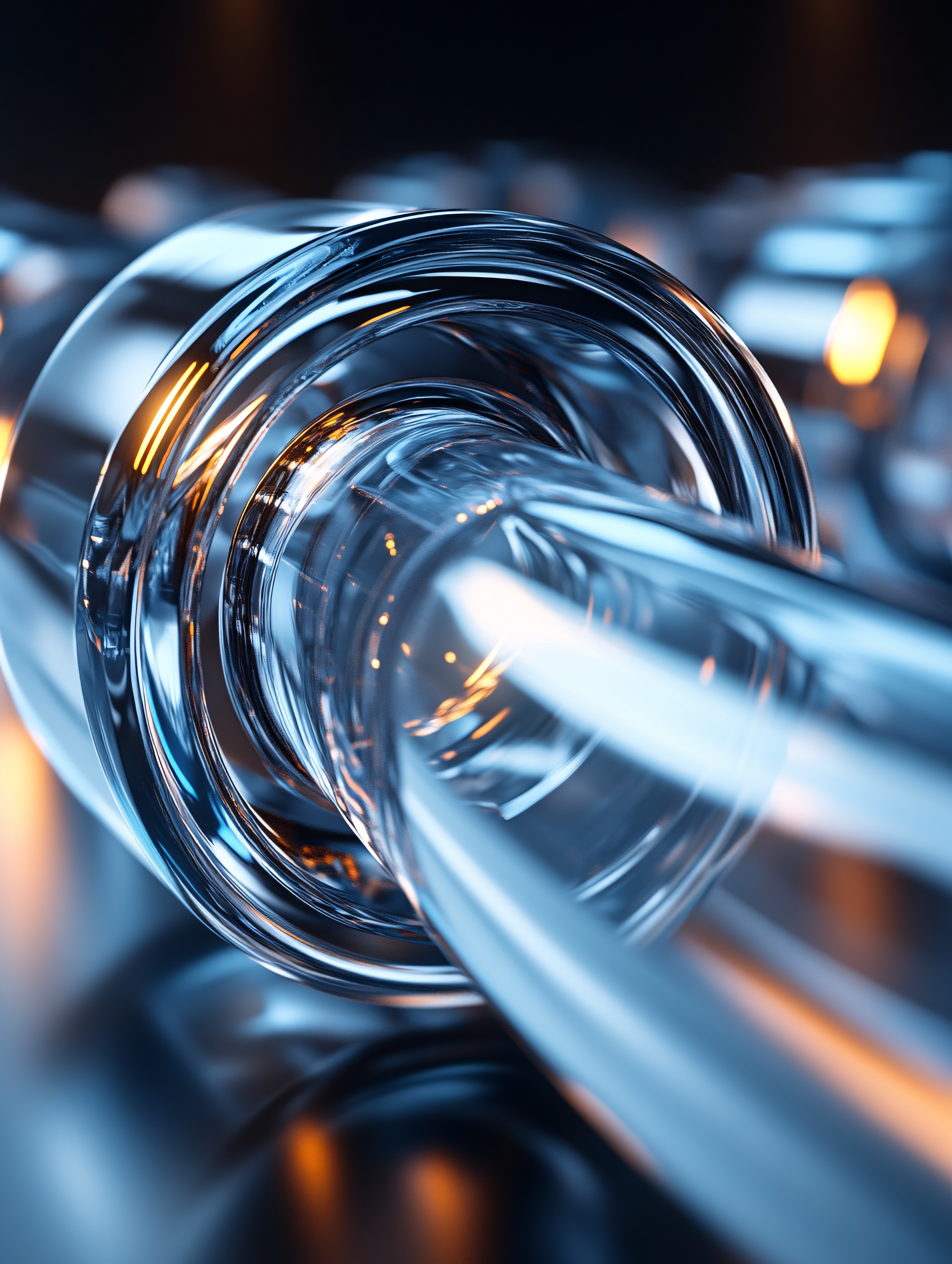 Reflective Clear Glass Tubing