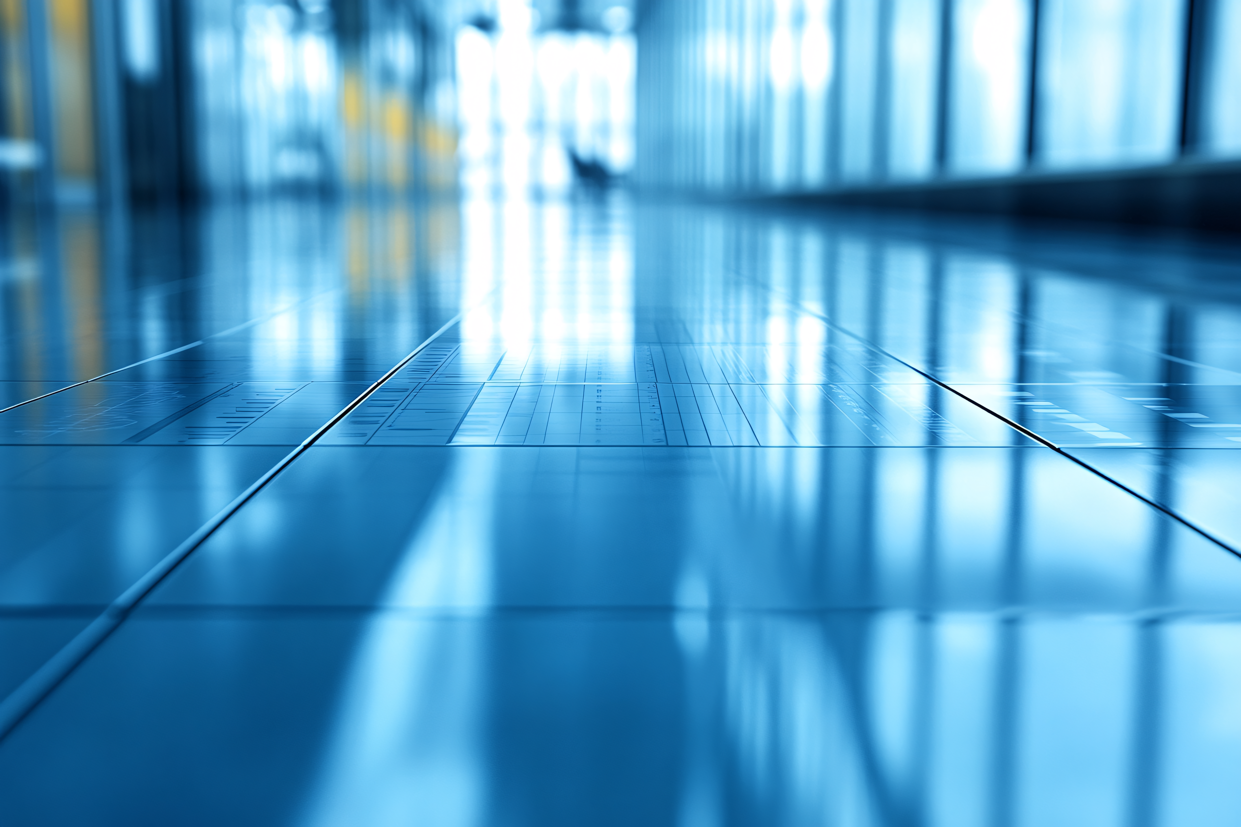 Reflective Floor In Modern Building