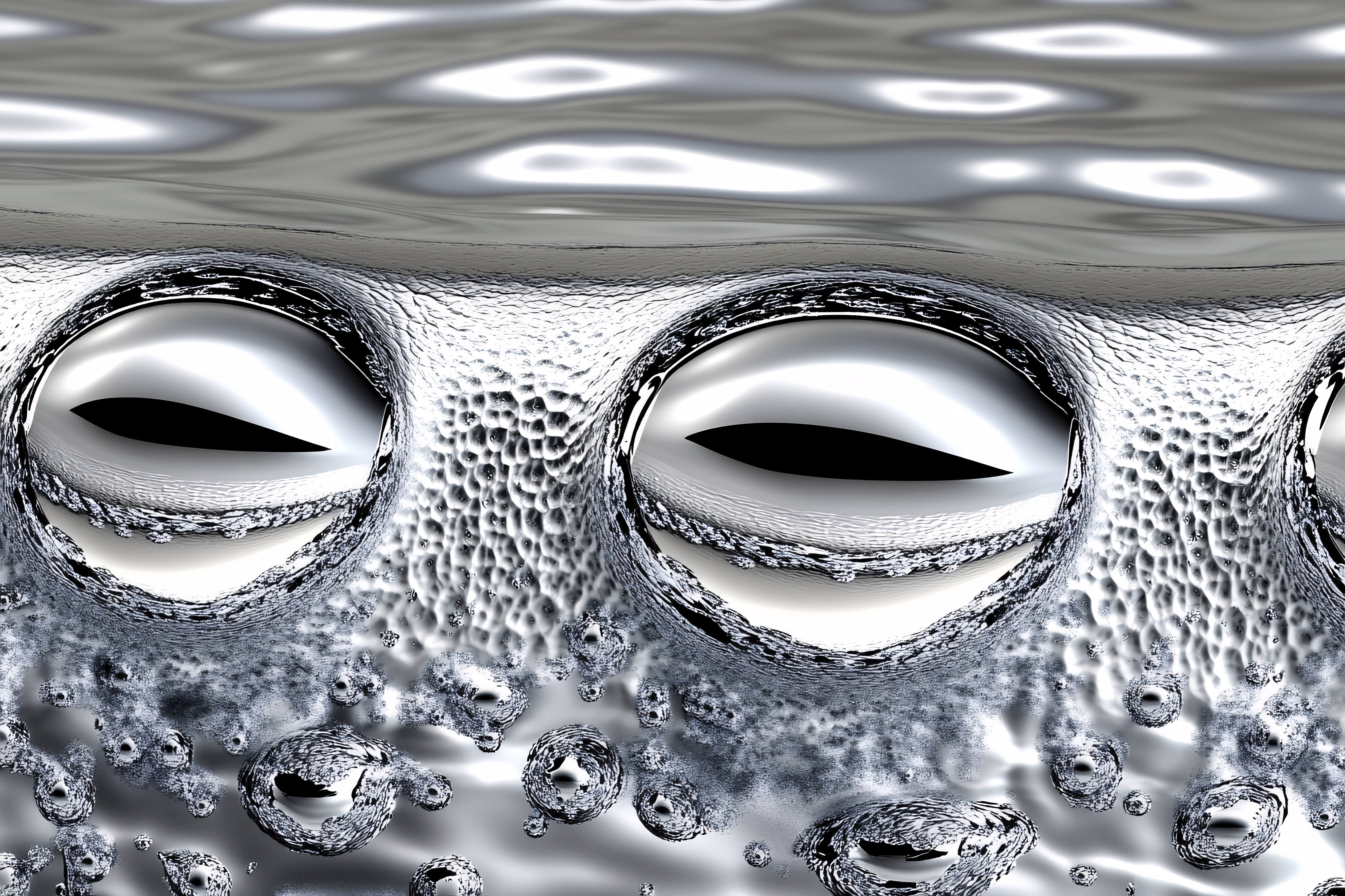 Reflective Metallic Surface