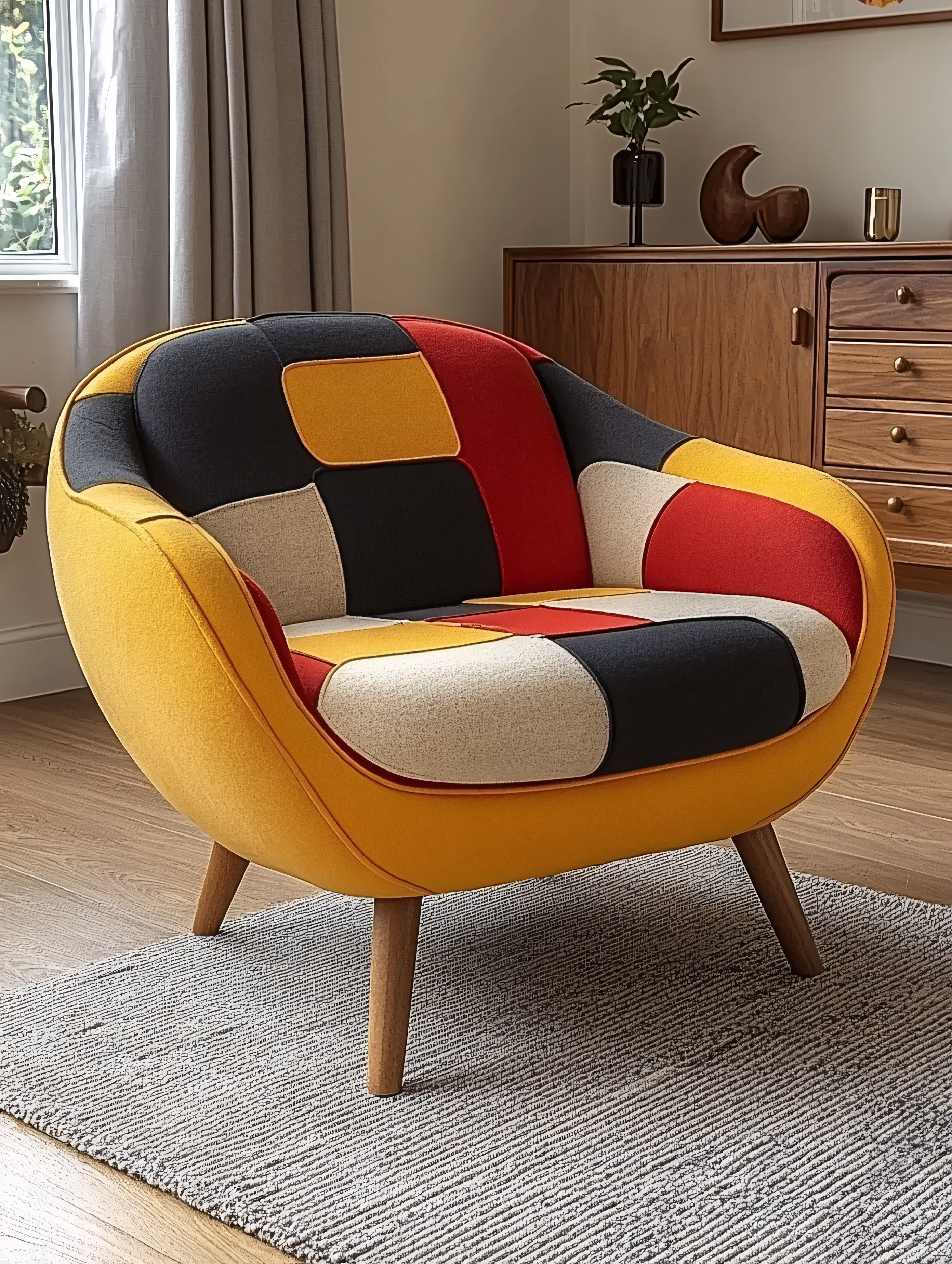 Retro Armchair Patchwork