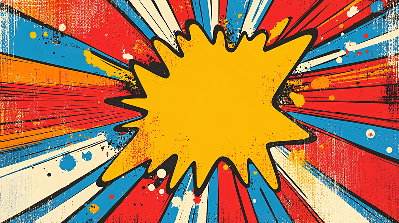 Retro Comic Explosion Background