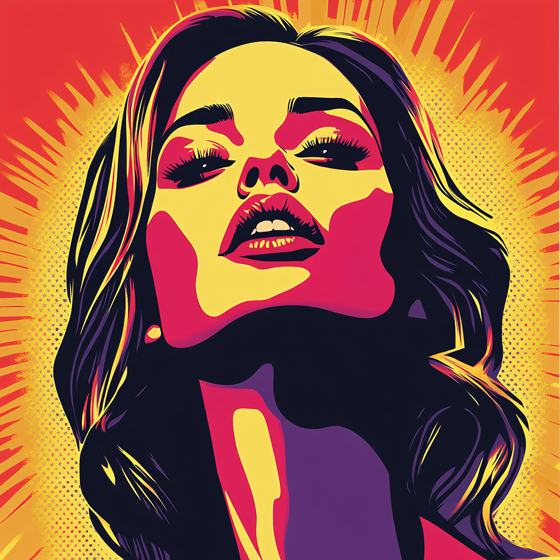 Retro Femme Fatale Portrait