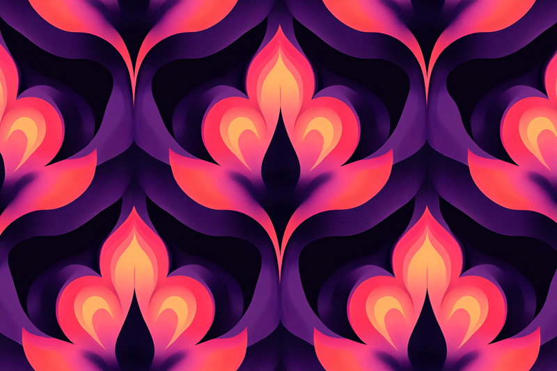 Retro Floral Ornament Pattern