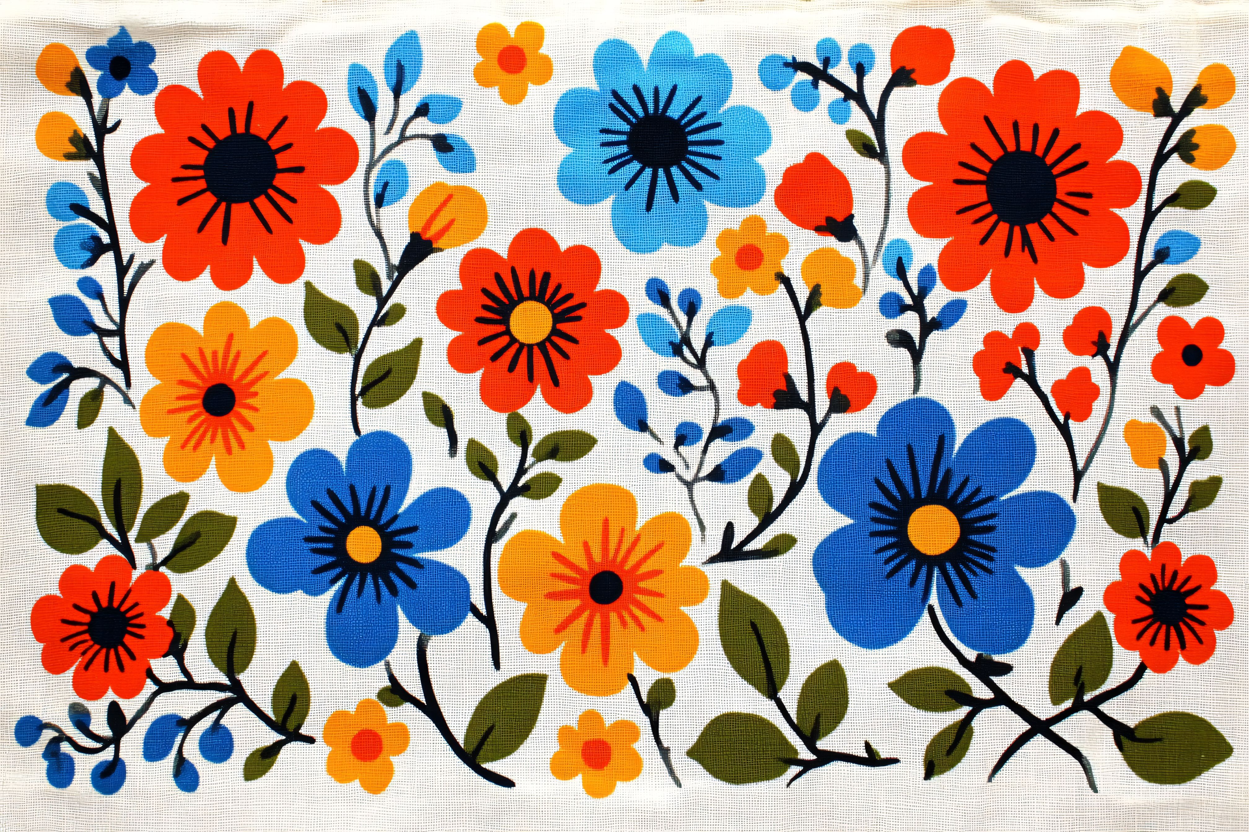 Retro Floral Pattern