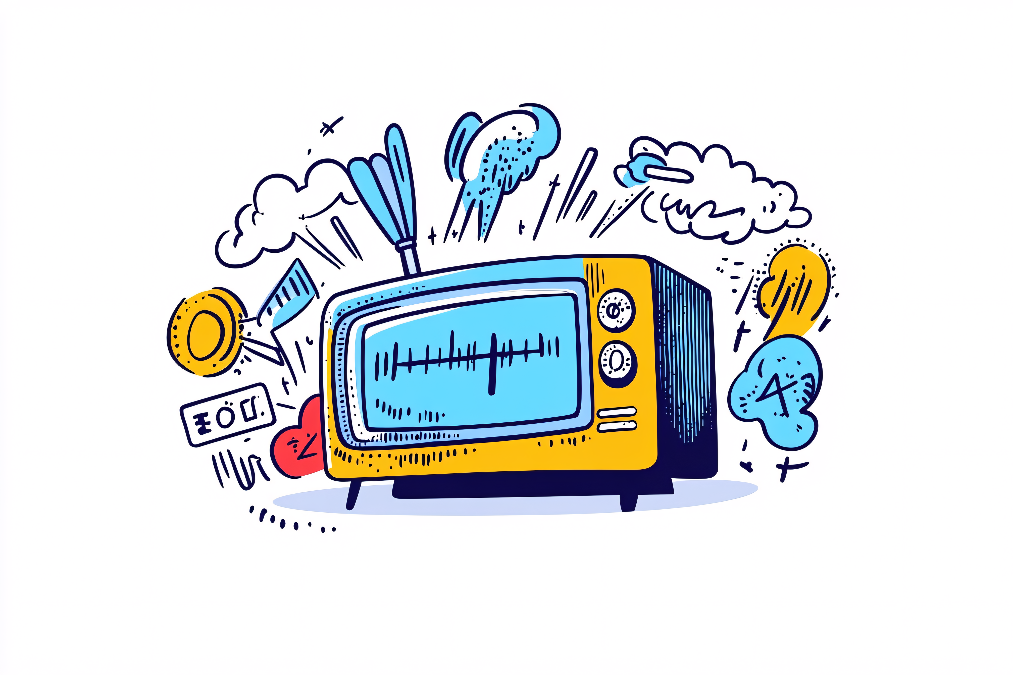 Retro Television Illustration