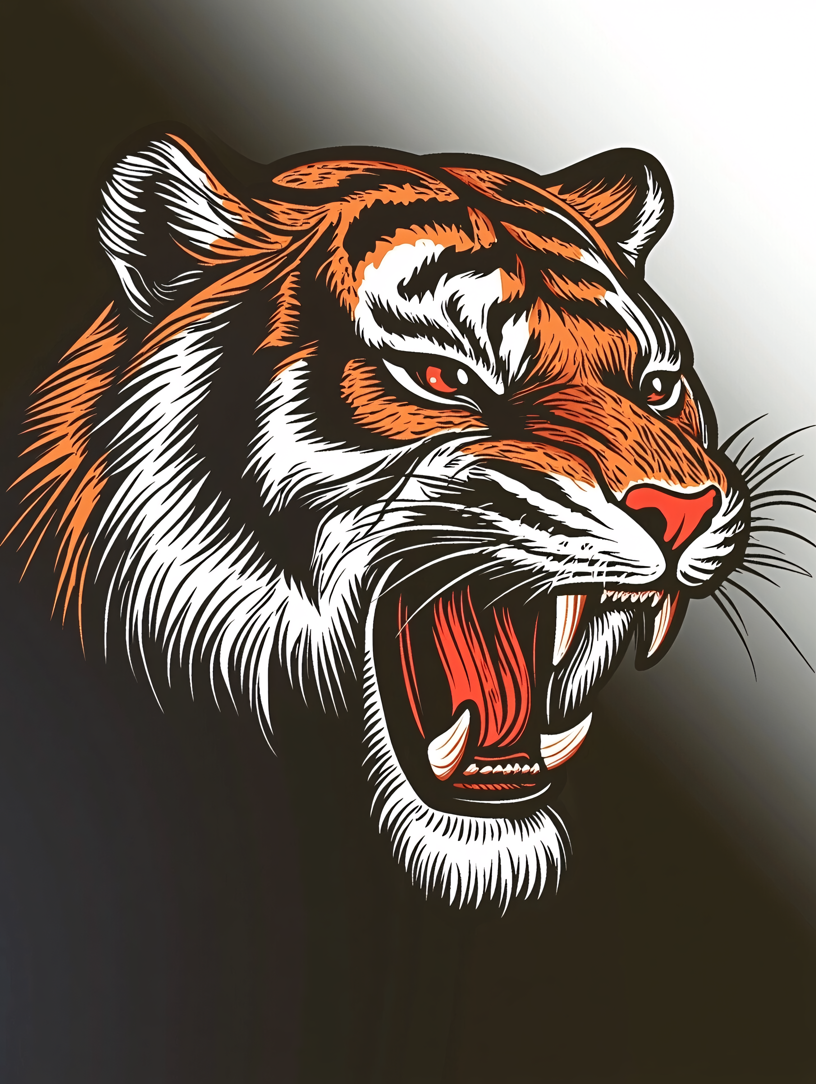 Roaring Tiger Head