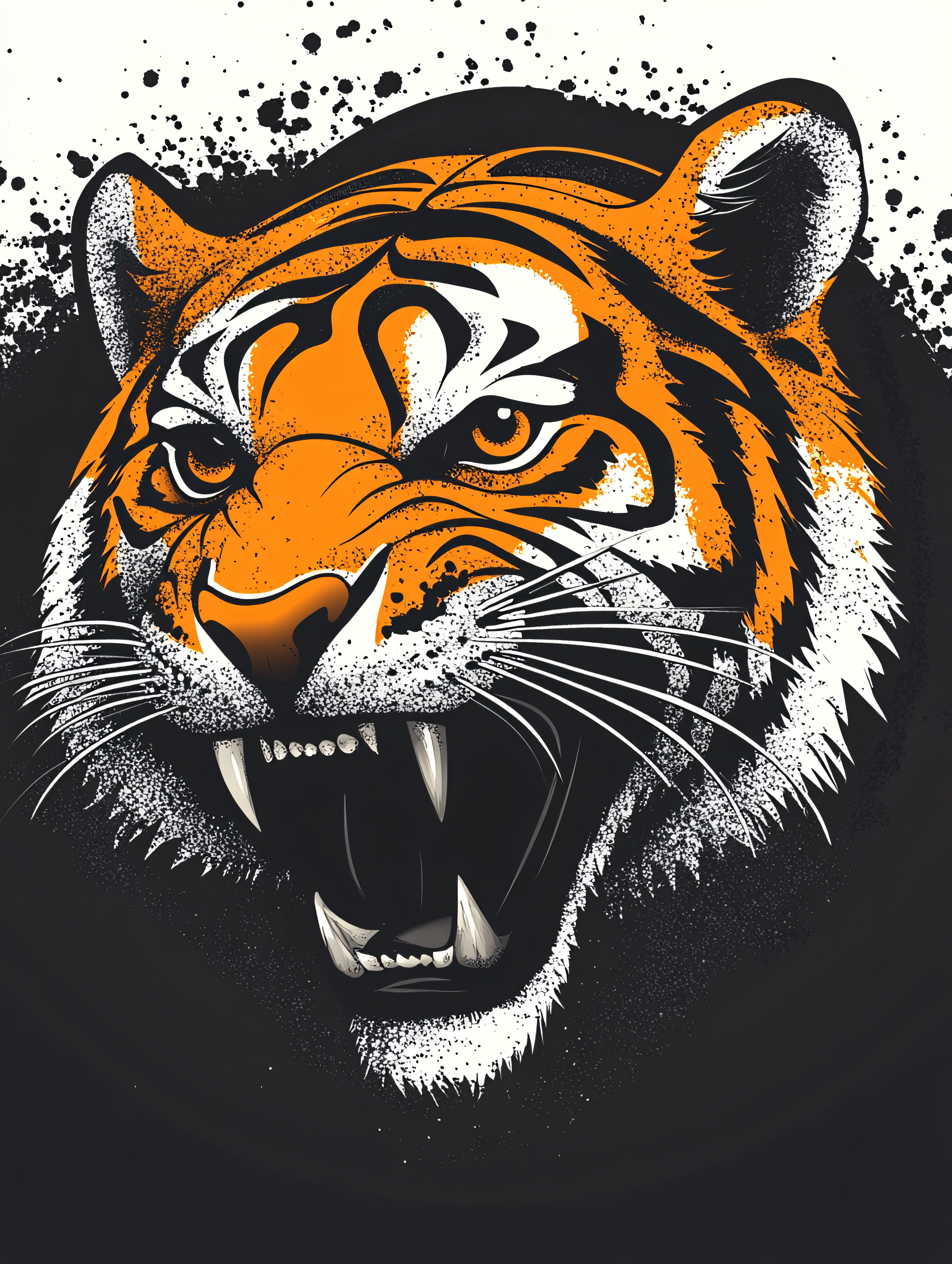 Roaring Tiger Head
