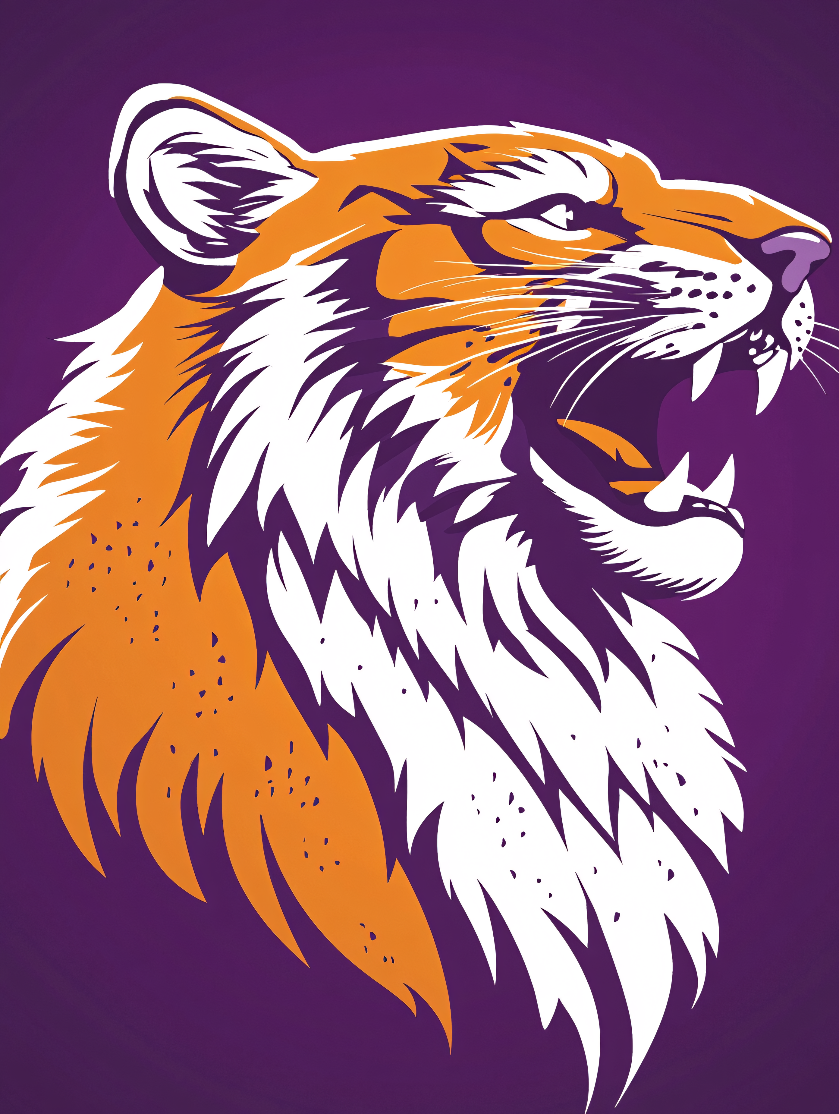 Roaring Tiger Head
