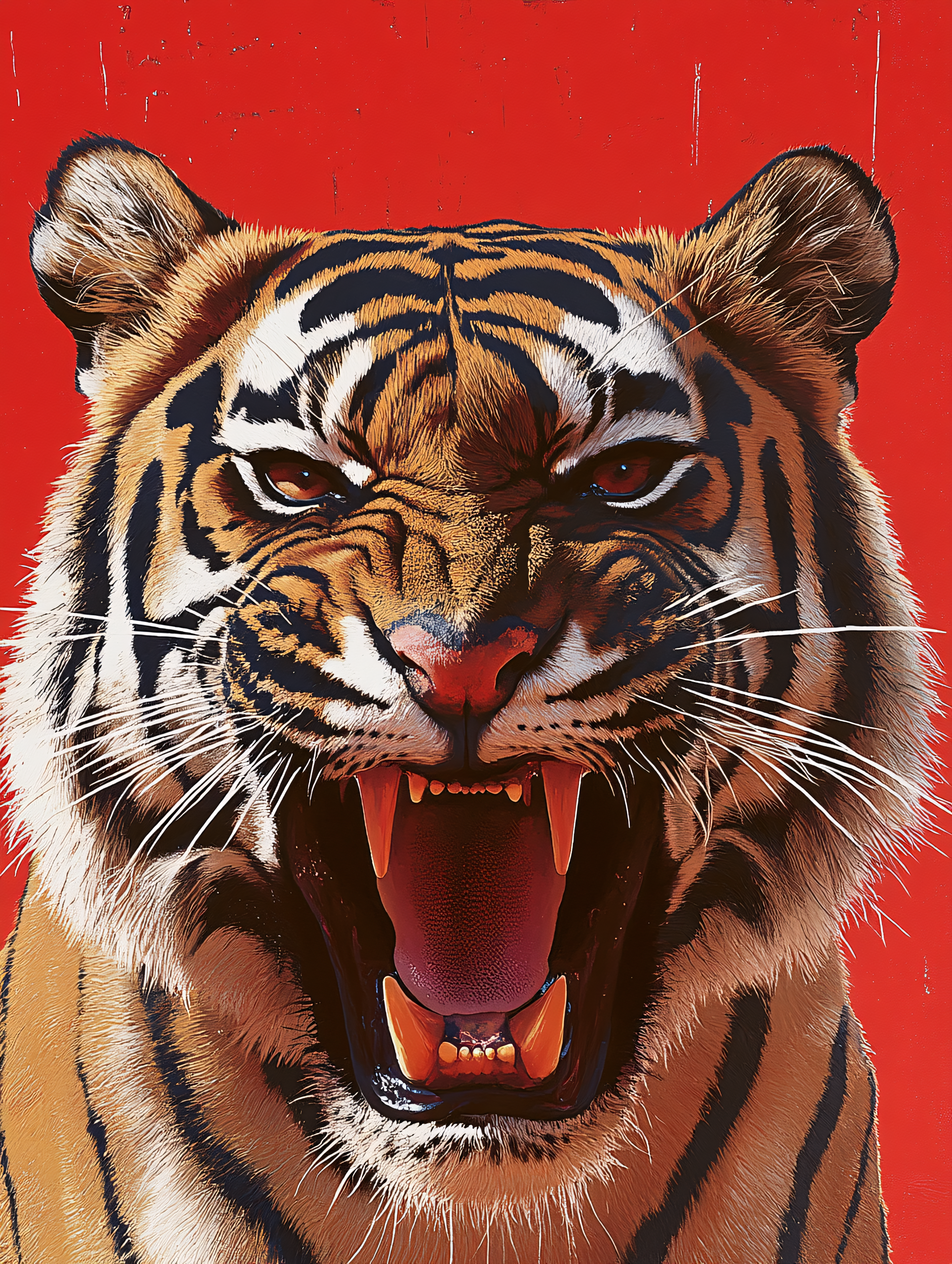 Roaring Tiger Head