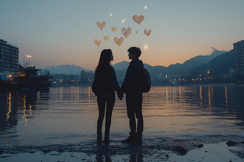 Romantic Sunset Couple
