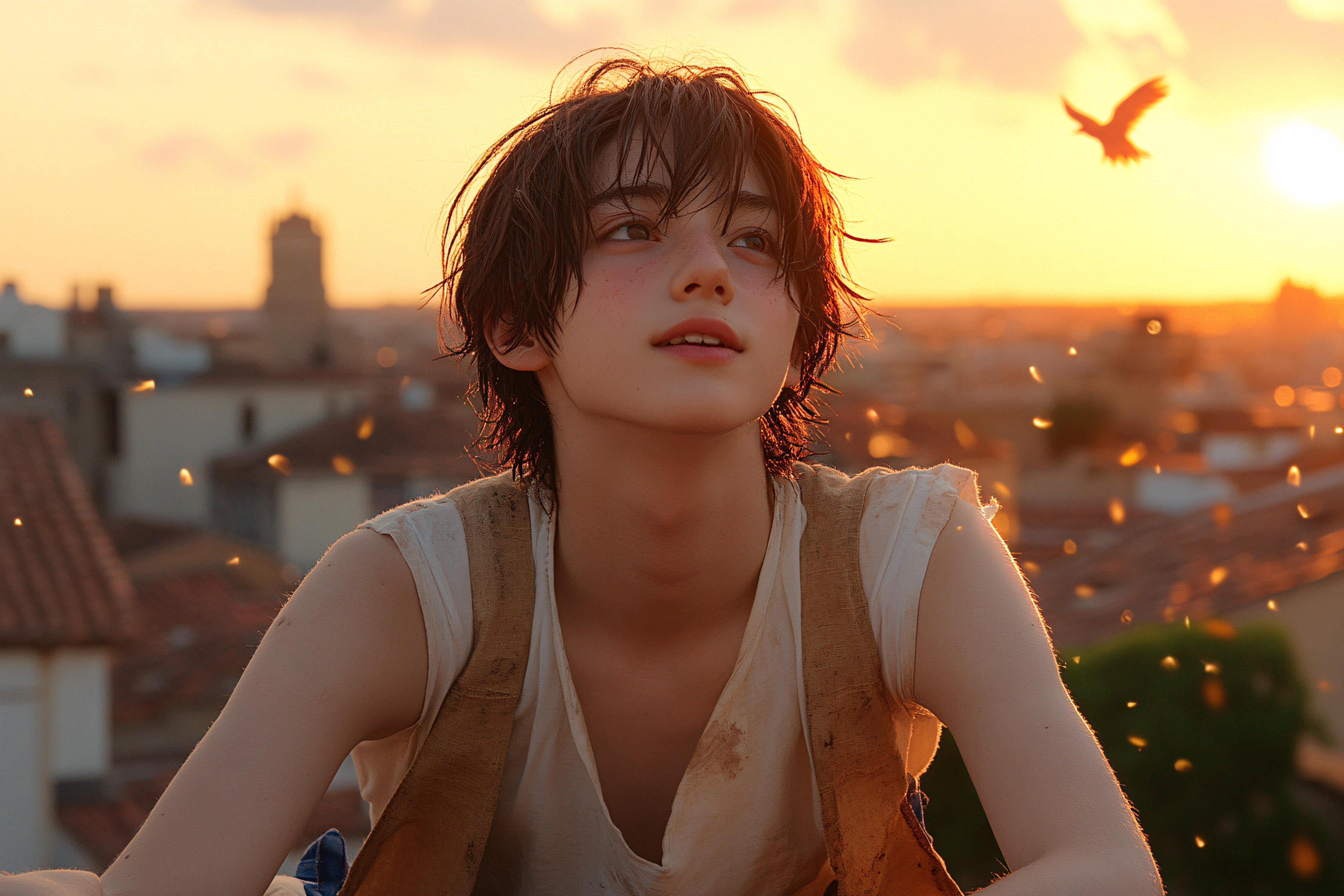 Rooftop Sunset Gaze