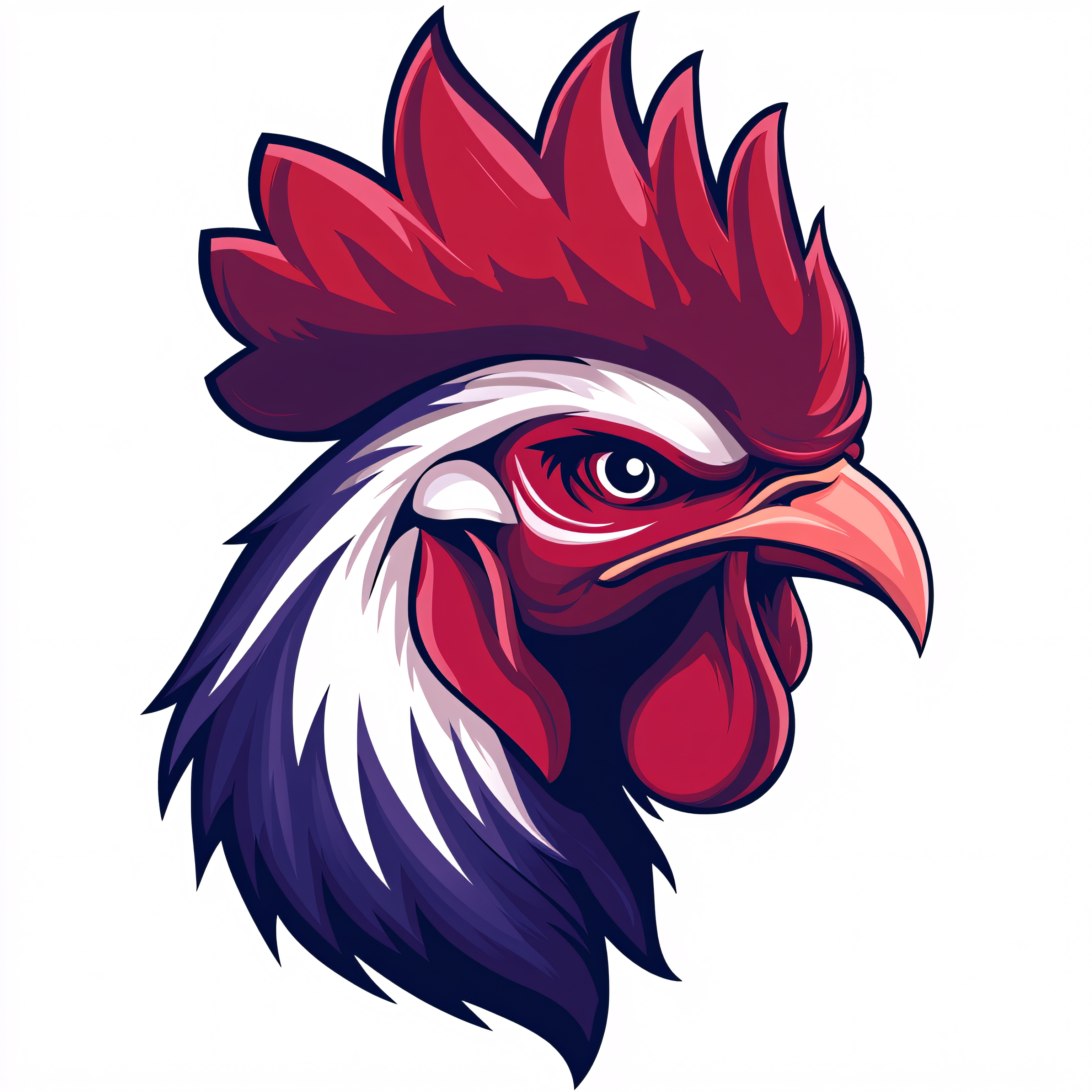 Rooster Head Mascot