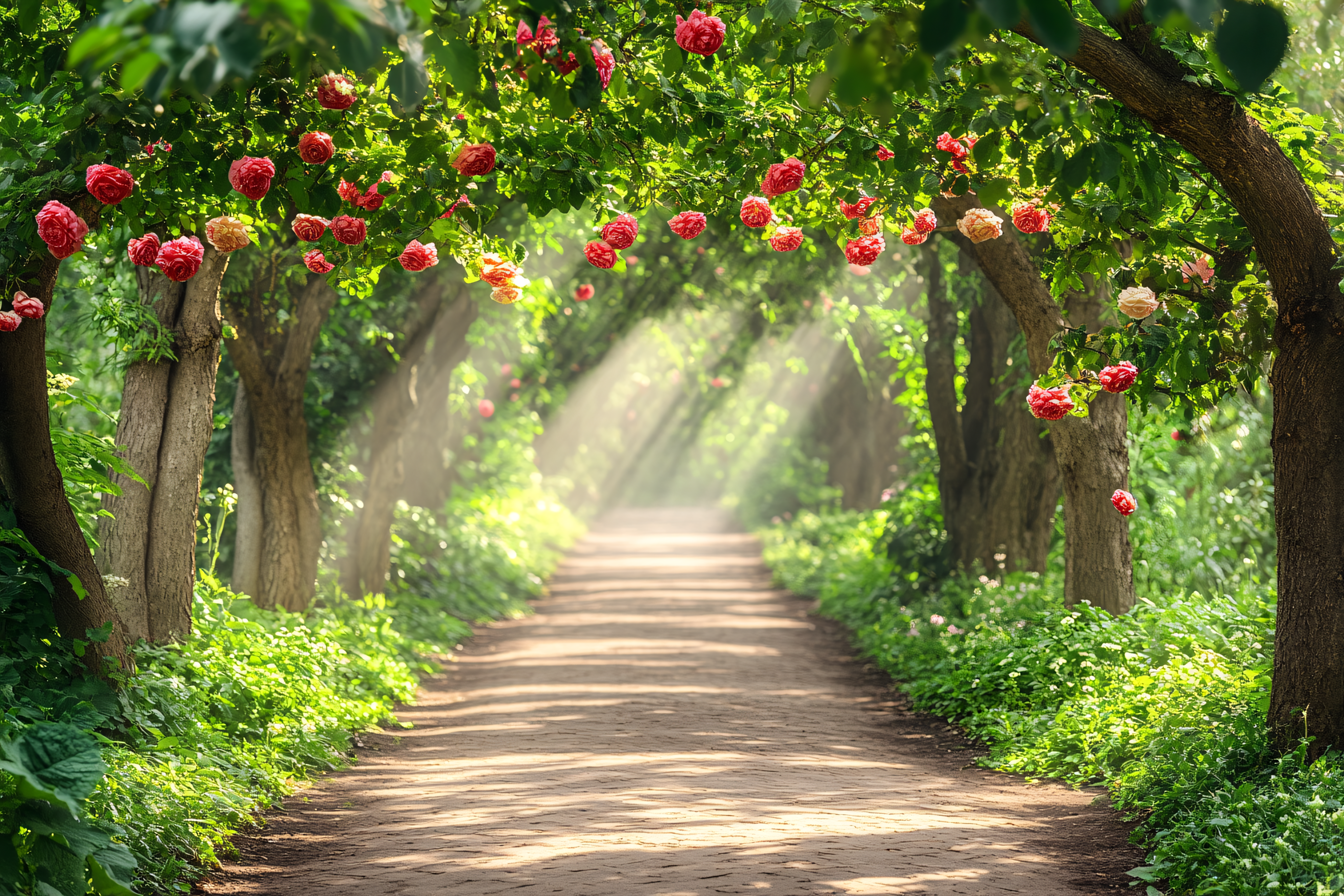 Rose-Arbored Path