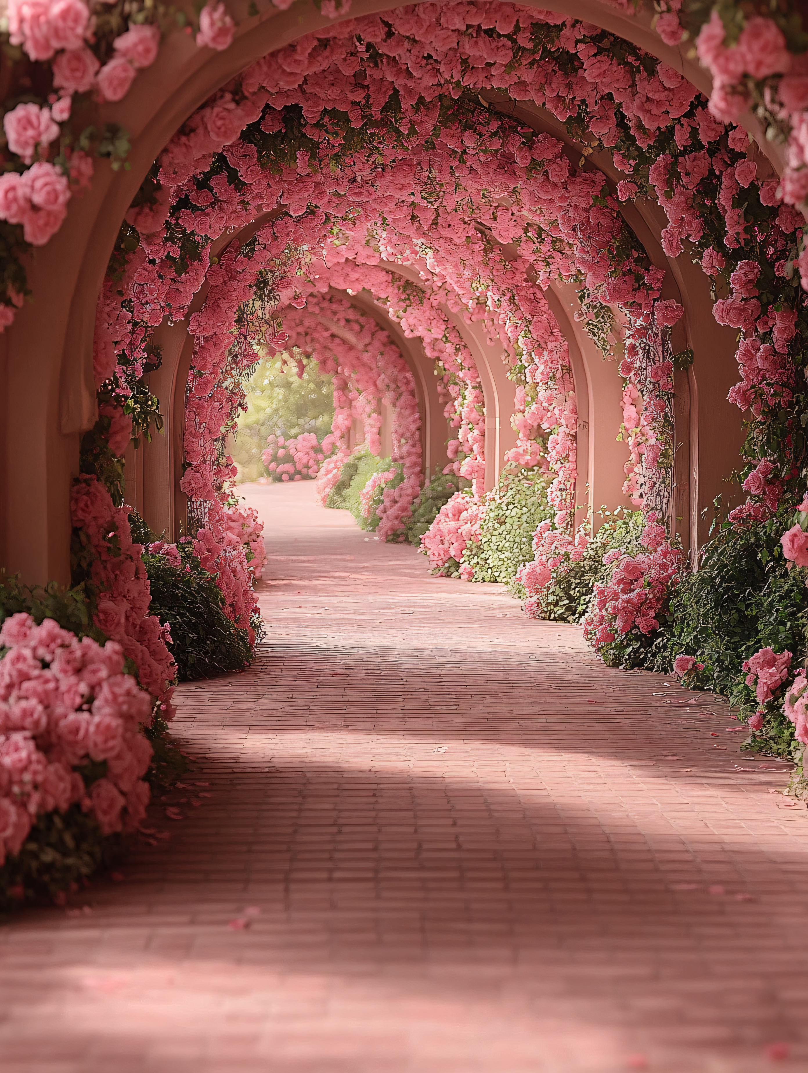Rose Covered Archway Tunnel