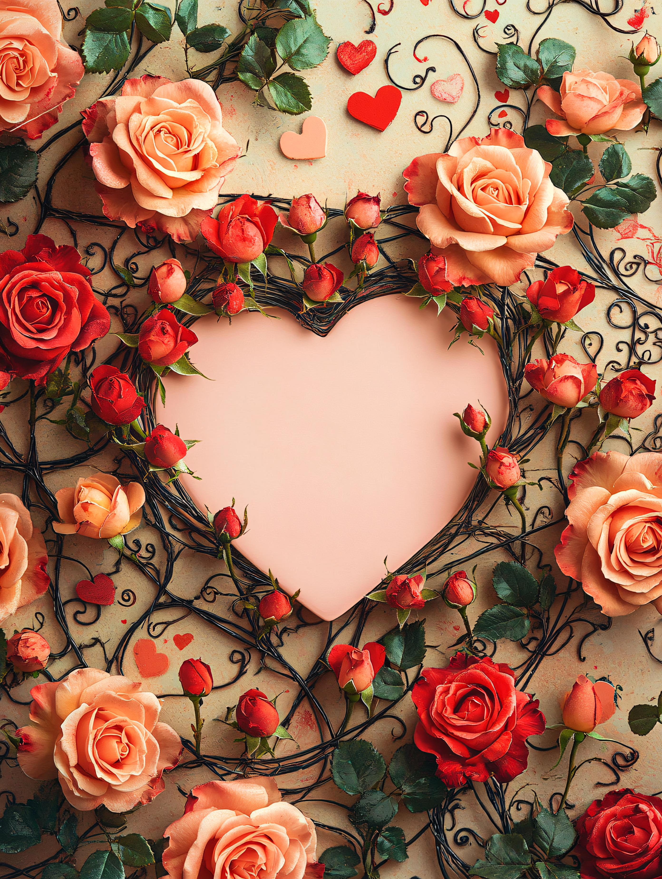 Rose Heart Wreath