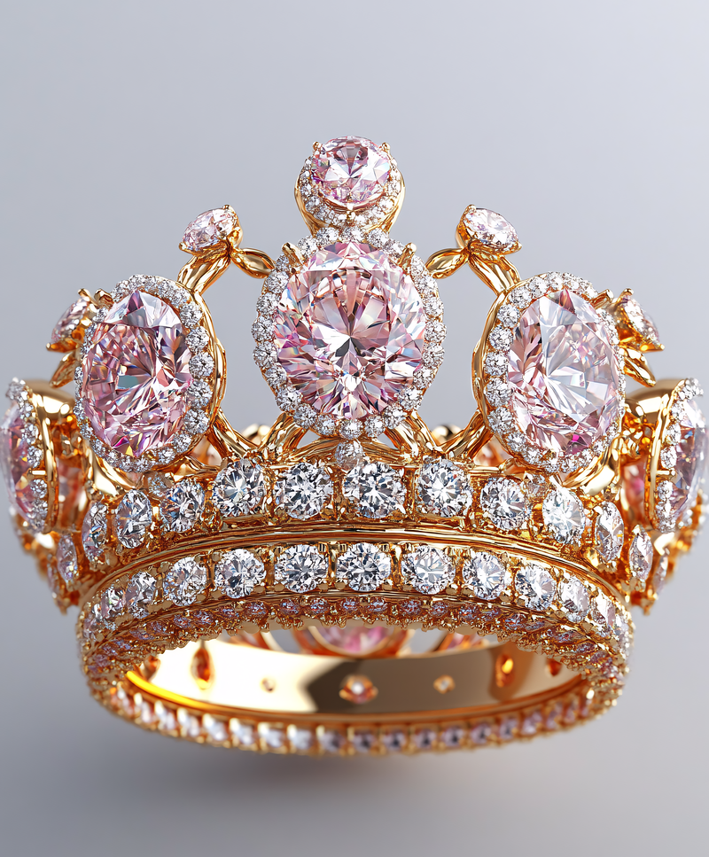 Royal Pink Diamond Crown