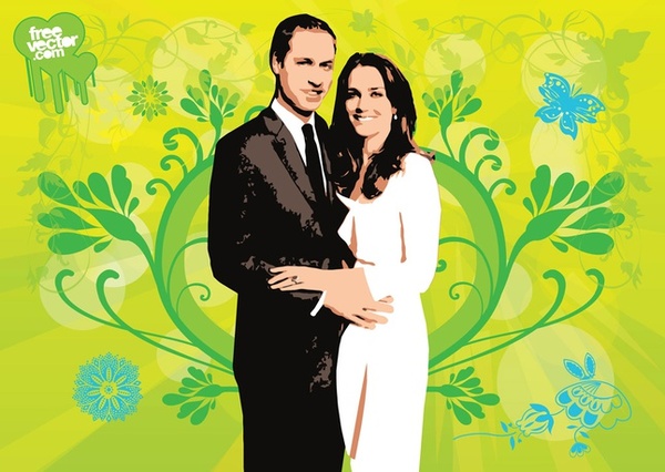 Royal Wedding Free Vector