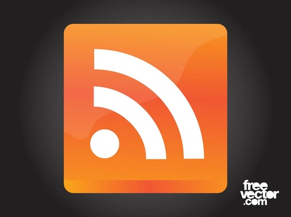 RSS Button Free Vector