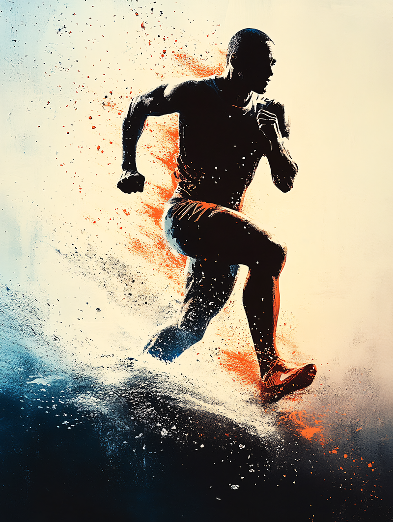 Running Athlete Silhouette