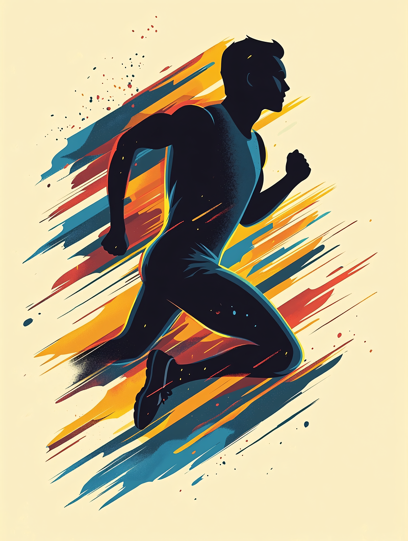 Running Athlete Silhouette