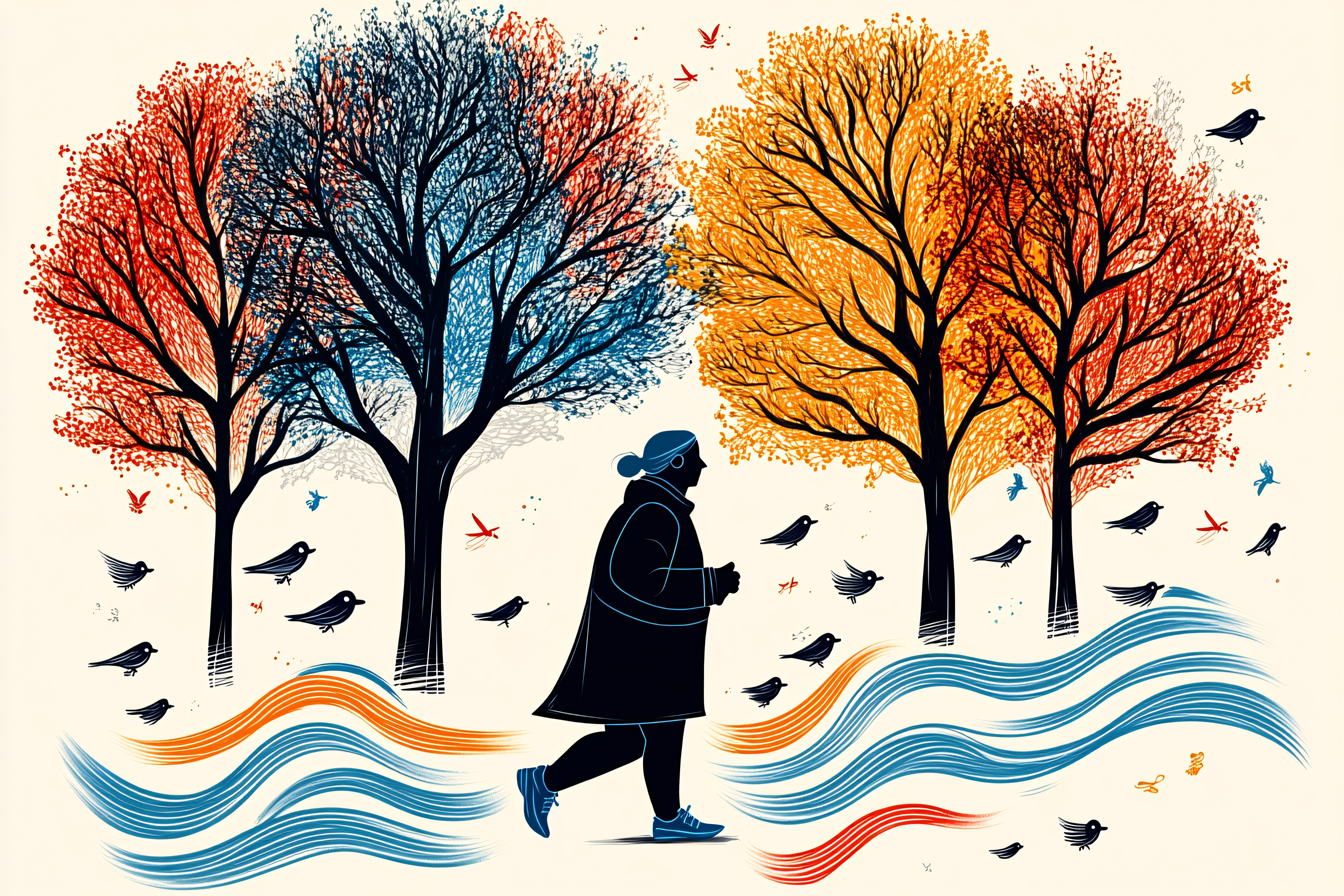 Running in Autumn