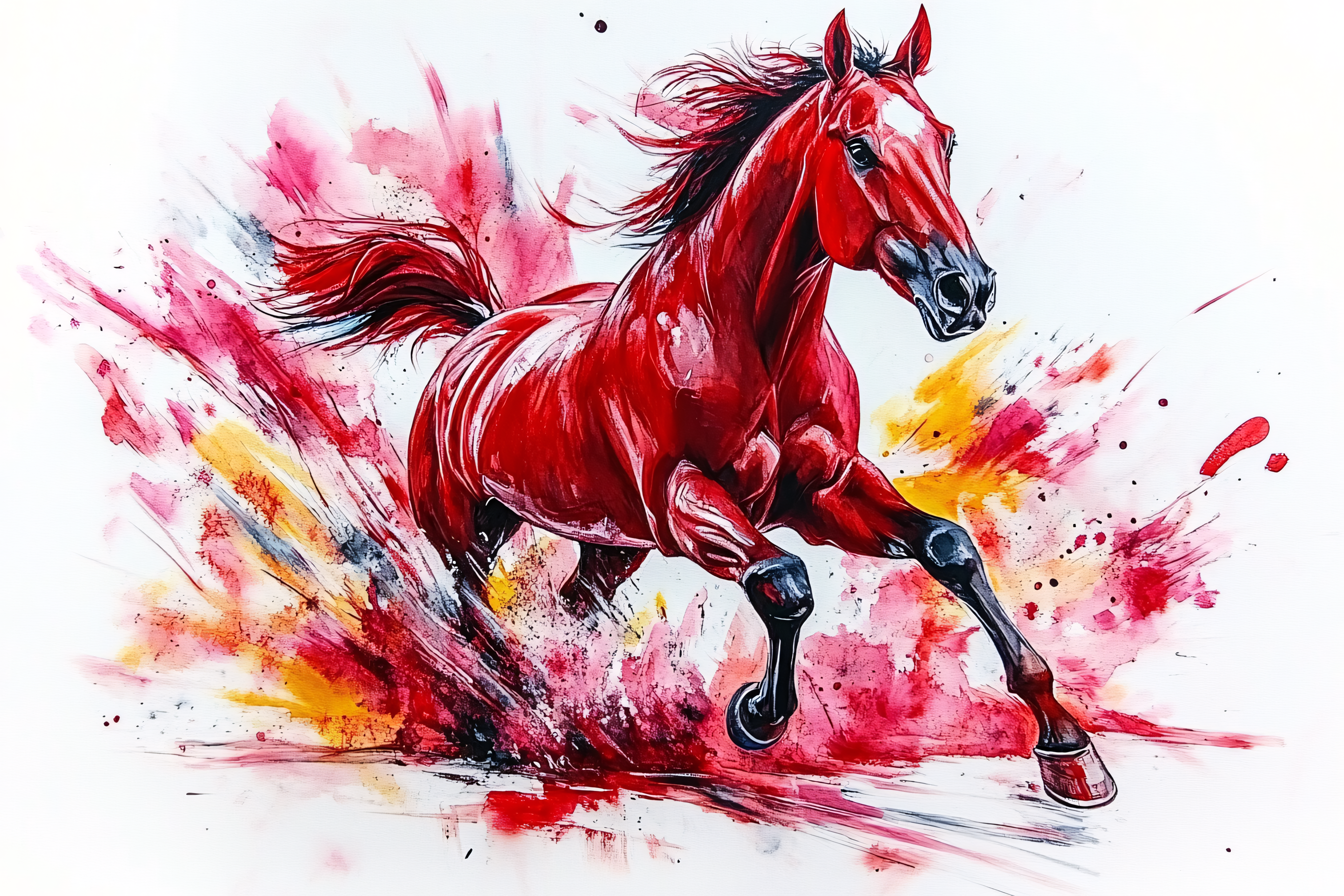 Running Red Horse