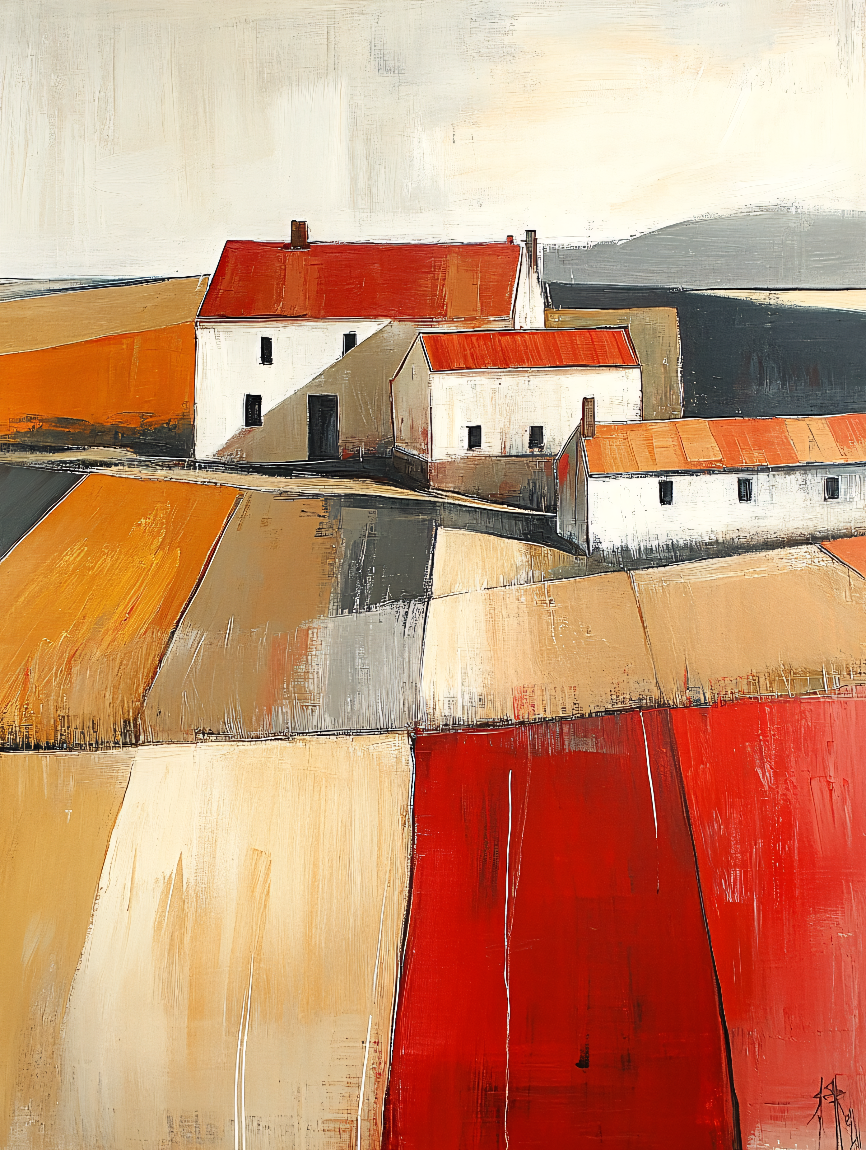 Rural Landscape Painting