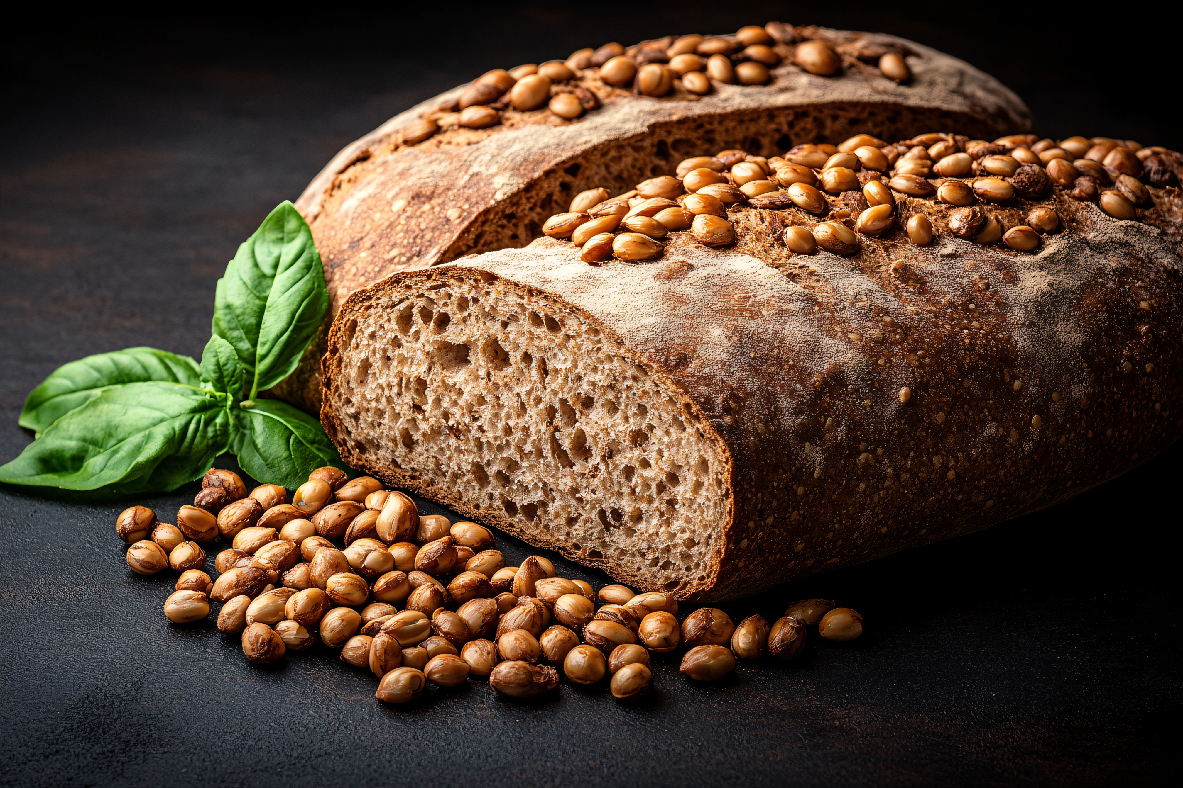 Rustic Seeded Bread Loaves