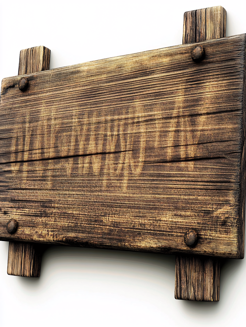Rustic Wooden Sign