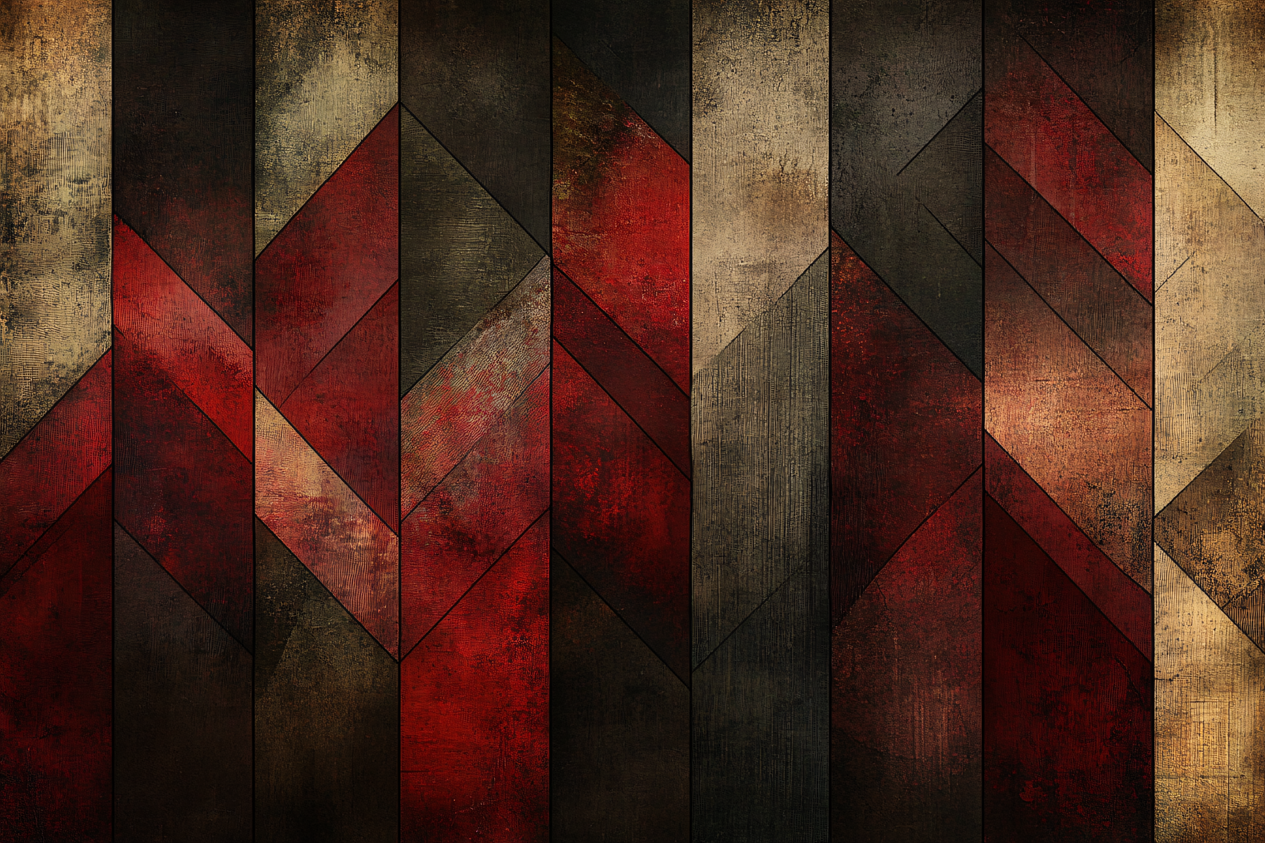 Rustic Woodgrain Chevron Pattern
